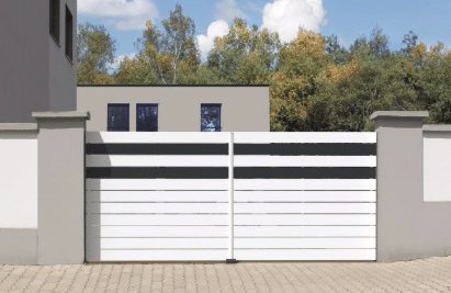 PORTAIL BLANC SUR MESURE